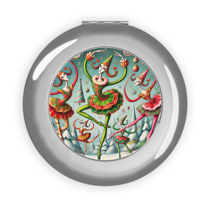 Christmas Ballet of the Absurd Compact Travel Mirror