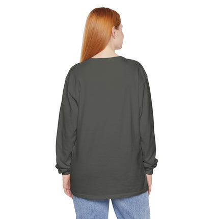 Whimsical Halloween Mischief Unisex Garment-dyed Long Sleeve T-Shirt