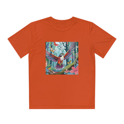 A Colorful Raptor Youth Competitor Tee