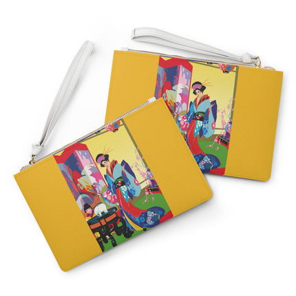 A Timeless Journey by Umberto Brunelleschi Clutch Bag