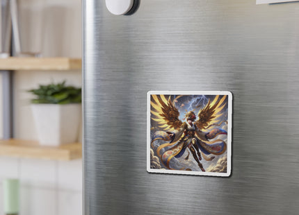 Valkyrie Descending Through Storm Die-Cut Magnets (4 Sizes)