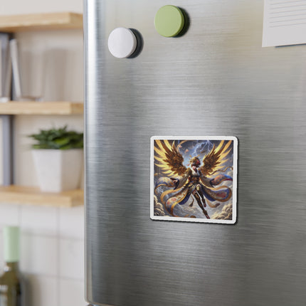 Valkyrie Descending Through Storm Die-Cut Magnets (4 Sizes)