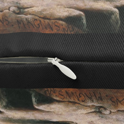 Napoleon Crossing the Alps by Jacques-Louis David Spun Polyester Lumbar Pillow