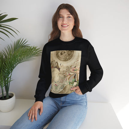 Sur talons rouges (On Red Heels) pl 01 by Gerda Wegener Heavy Blend™ Crewneck Sweatshirt