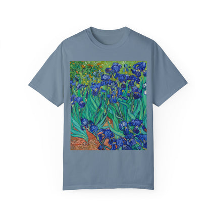 Irises by Van Gogh Unisex Garment-Dyed T-shirt