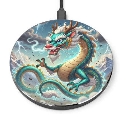 The Tibetan Dragon in Battle Wireless Charger – Power, Motion & Mythic Energy