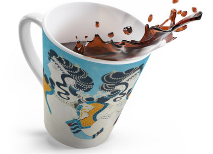 Reproduction of Ladies in Blue by Emile Gilliéron Latte Mug