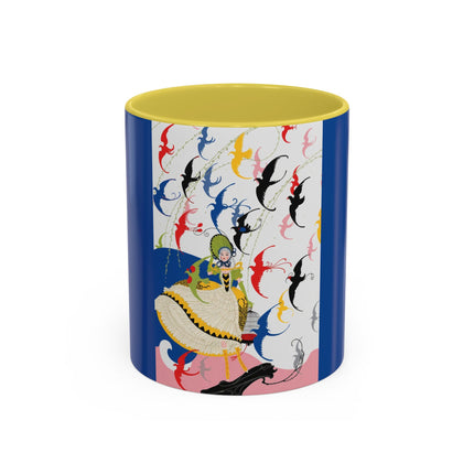 Flight of the Songbirds Colorful Mugs – Theatrical Whimsy & Colorful Harmony