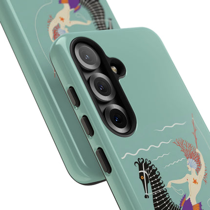 Mermaid on Seahorse Phone Case – Mythic Ocean Grace