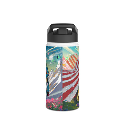 Cyber Punk Robots Stainless Steel Water Bottle