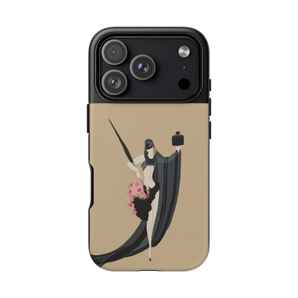 Dancer with Ink & Blossoms Phone Case – Elegant Grace & Artistic Poise