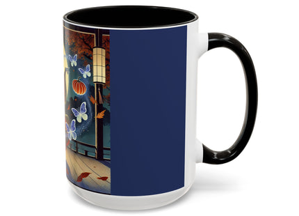 Court Magician with Ghost Butterflies Colorful Mugs (11oz, 15oz)
