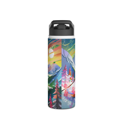 Cyberpunk Panda Stainless Steel Water Bottle