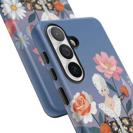 🌸🎀 The Grand Floral Promenade Phone Case – Art Deco Fashion Fantasy