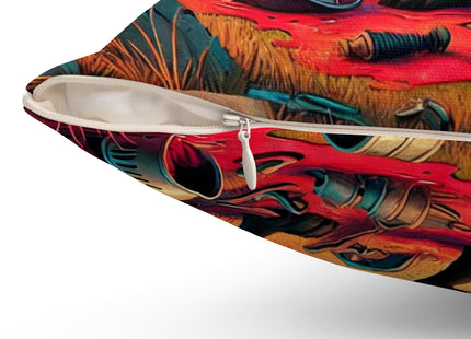 The Cunning Scavenger Spun Polyester Square Pillow