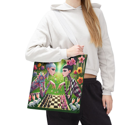 The Spring Gambit: A Fairy’s Move Tote Bag – Whimsical Chess & Spring Magic