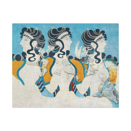Reproduction of Ladies in Blue by Emile Gilliéron Jigsaw Puzzle (30, 110, 252-Piece)