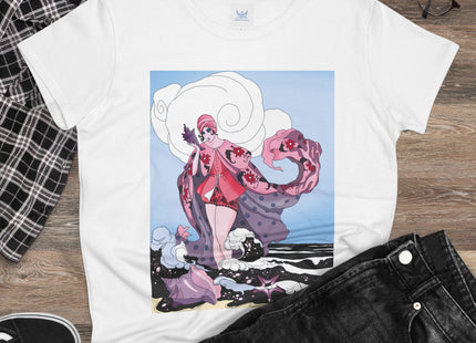 Goddess of the Swirling Sea Midweight Cotton Tee