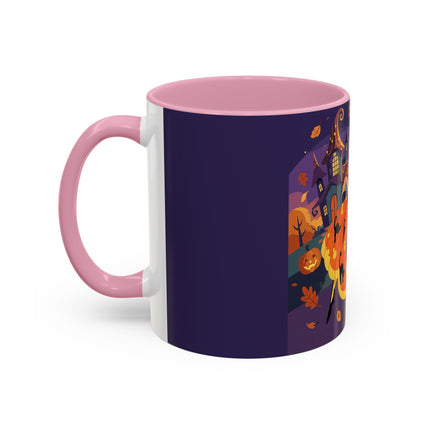 🐈‍⬛🎃 The Black Cat Witch Of Pumpkin Manor Colorful Mug – Whimsical Halloween Charm