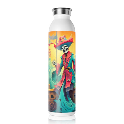 Skeleton Crew of the Misty Seas Slim Water Bottle