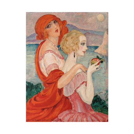 Sur la Route d’Anacapri – Art Deco Mediterranean Landscape by Gerda Wegener