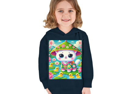 Lily Pond Stroll Toddler Pullover Fleece Hoodie
