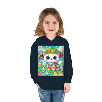 Lily Pond Stroll Toddler Pullover Fleece Hoodie