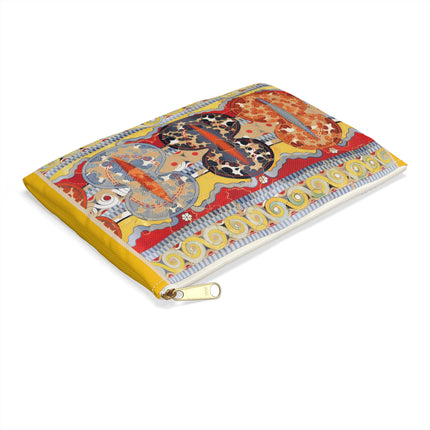 Reproduction of The Shield Frieze Accessory Pouch – Emile Gilliéron Mycenaean Fresco Design