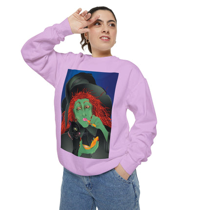 Mirror, Mirror A Witch's Touch Unisex Garment-Dyed Sweatshirt