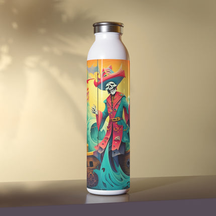Skeleton Crew of the Misty Seas Slim Water Bottle