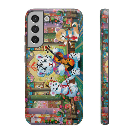 Melodies of the Snow Lion Cub Phone Cases