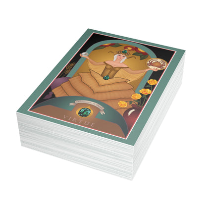June & Pearl, Alexandrite (from the Gem Series) by Sofia Chiostri Postcards (envelopes included) - Bundles of 10, 30, 50 Pieces