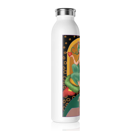 May & Emerald (from the Gem Series) by Sofia Chiostri Slim Water Bottle