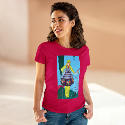 Exquisite Elegance by Umberto Brunelleschi Women's Midweight Cotton Tee
