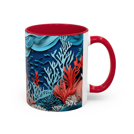 Enchanting Underwater Scene Colorful Mugs (11oz, 15oz)