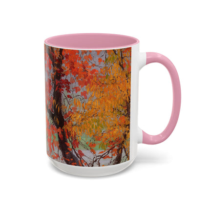 Autumn leaves by Edward Okuń Colorful Mugs (11oz, 15oz)