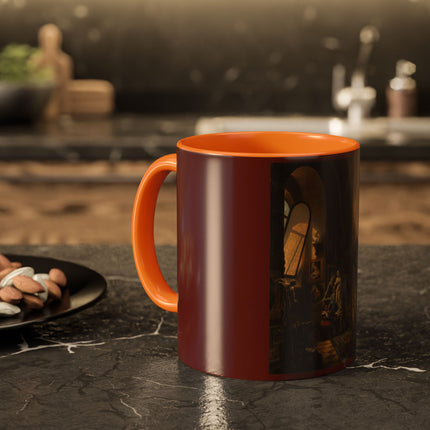 Raphael and his Muse in the Atelier by Vincenzo Abbati Colorful Mugs (11oz, 15oz)