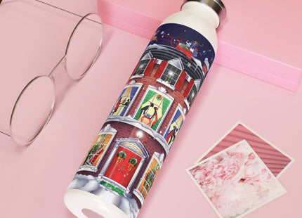 A Christmas Eve Celebration Slim Water Bottle