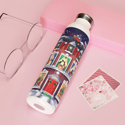 A Christmas Eve Celebration Slim Water Bottle