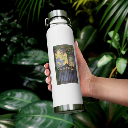 Whispers of Love: A Vintage Art Deco Fairytale Copper Vacuum Insulated Bottle, 22oz