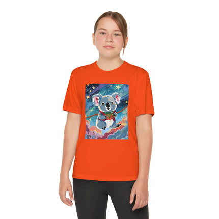Cute Koala Youth Competitor Tee – Dreamy Skies & Whimsical Wonder