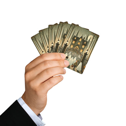 Ghostly Welcome – A Halloween Night Playing Cards