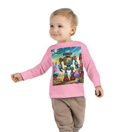 The Rusty Robot Toddler Long Sleeve Tee