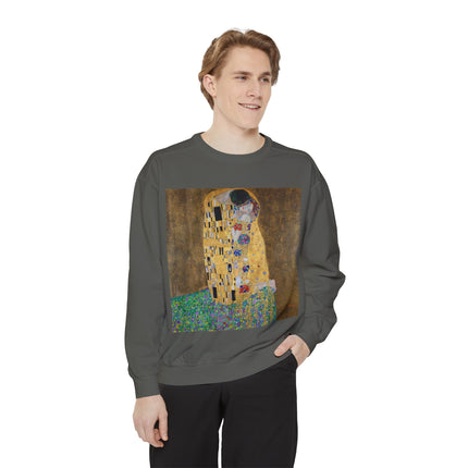 The Kiss by Gustav Klimt Unisex Garment-Dyed Sweatshirt