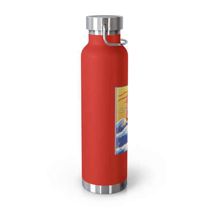 Golden Seas and Whimsical Dreams Copper Vacuum Insulated Bottle, 22oz