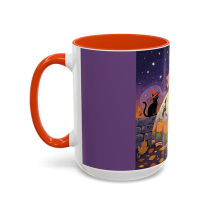🎃🌙 The Pumpkin Moon Dress Colorful Mug – Whimsical Halloween Fashion