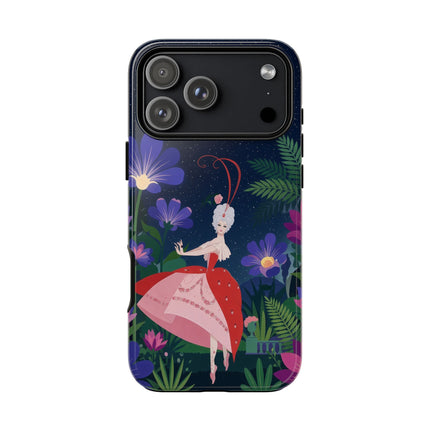 🌺✨ The Lady Of The Starlit Enchanted Garden Phone Case – Art Deco Floral Fantasy
