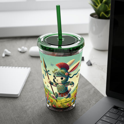 Rabbit Gladiator Sunsplash Tumbler with Straw, 16oz