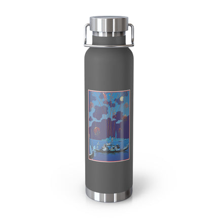 Fireworks in Venice by George Barbier Copper Vacuum Insulated Bottle, 22oz