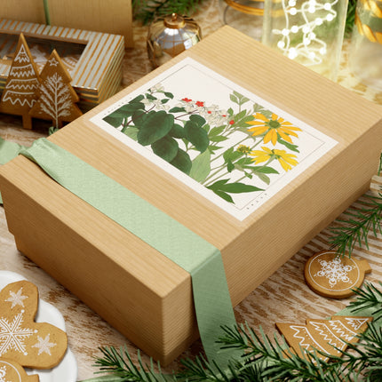Clerodendrum & Rudbeckia by Tanigami Kônan Kiss-Cut Stickers (4 Sizes)